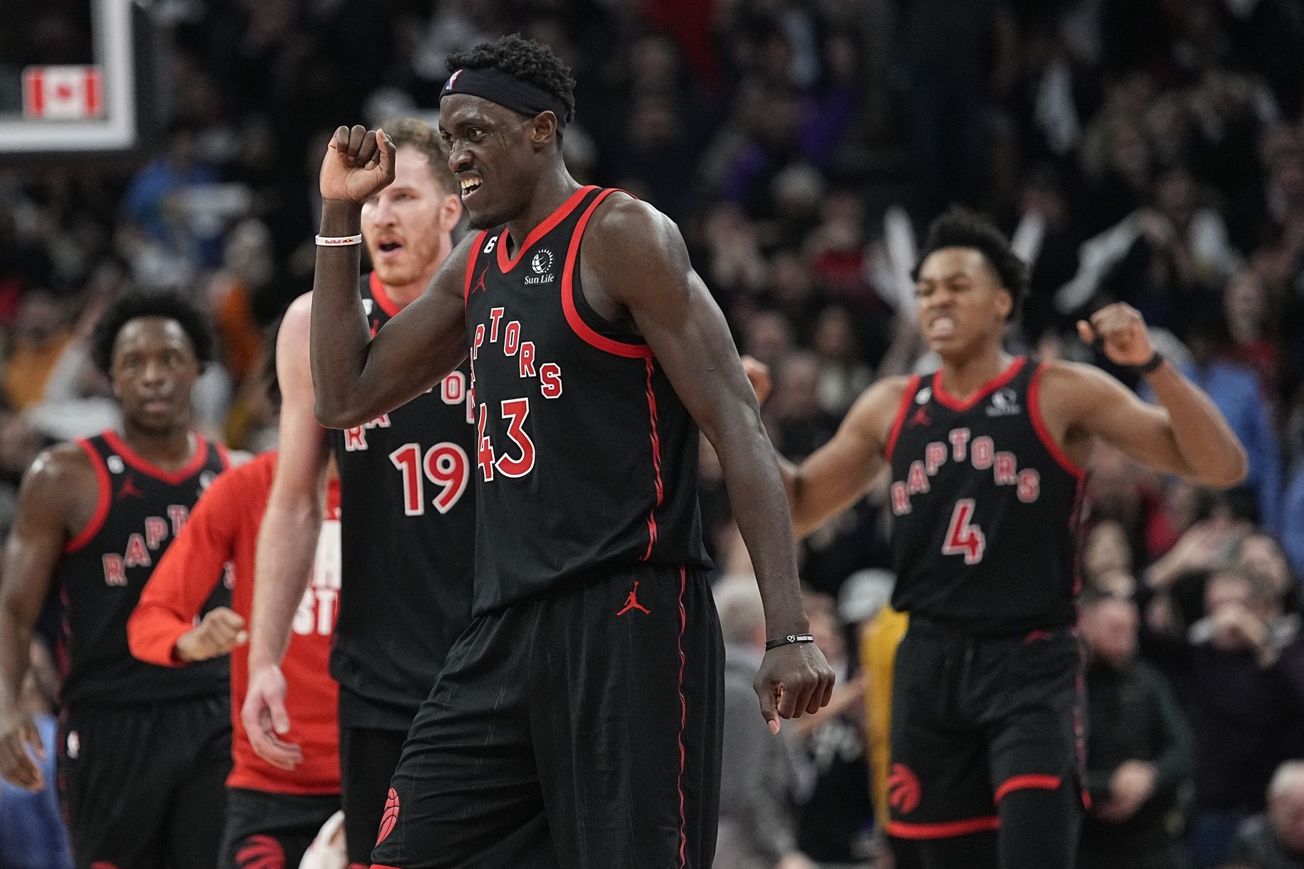 OG Anunoby, Jakob Poeltl, Pascal Siakam & Scottie Barnes