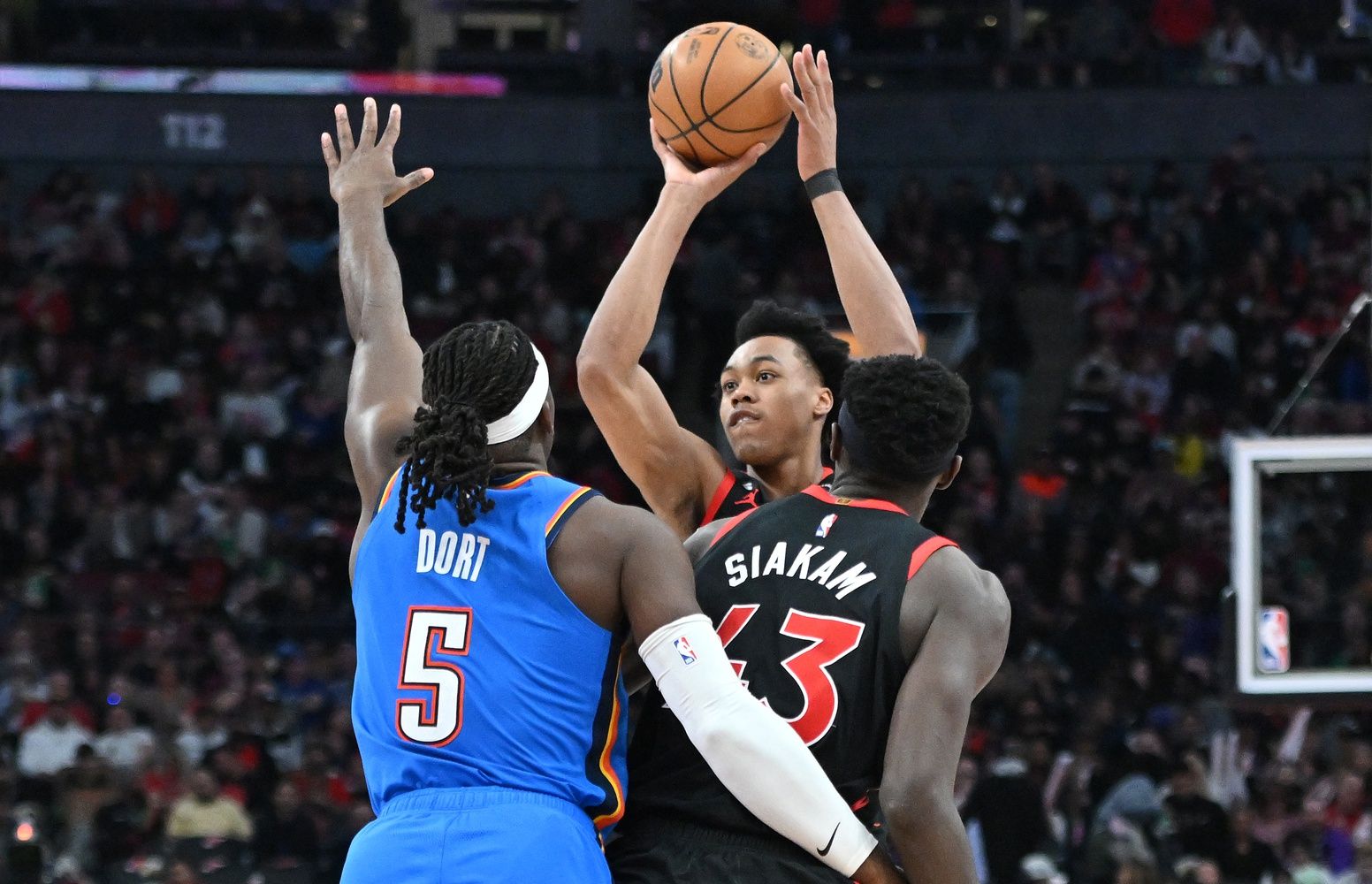 Lu Dort, Scottie Barnes & Pascal Siakam