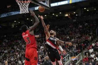 Pascal Siakam, Damian Lillard, OG Anunoby