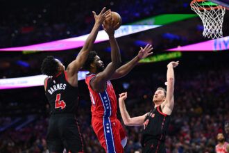 Scottie Barnes, Joel Embiid, Jakob Poeltl