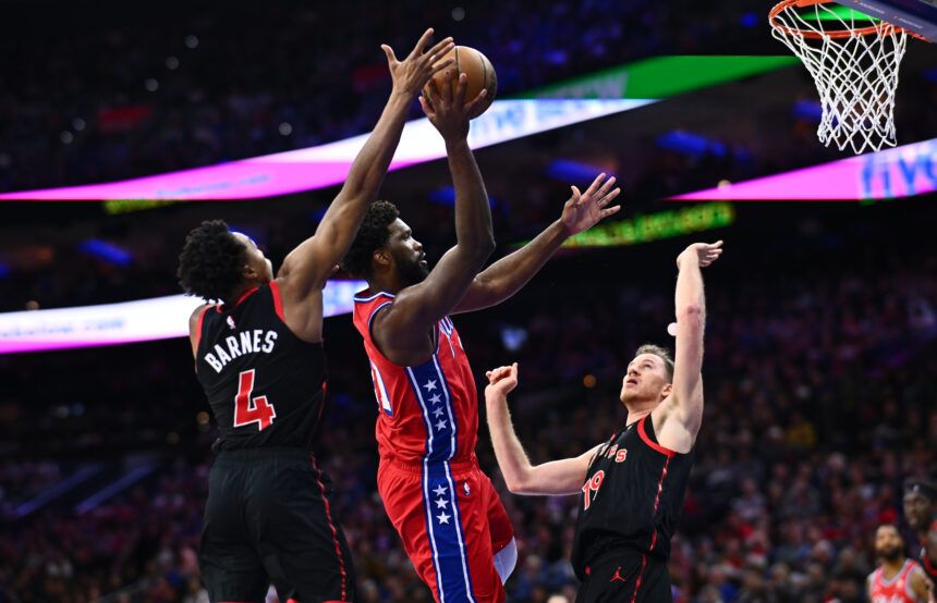 Scottie Barnes, Joel Embiid, Jakob Poeltl