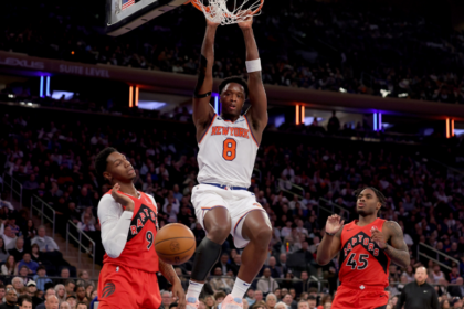 RJ Barrett, O.G. Anunoby & Davion Mitchell