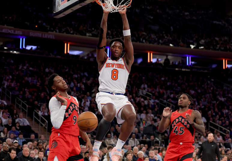 RJ Barrett, O.G. Anunoby & Davion Mitchell